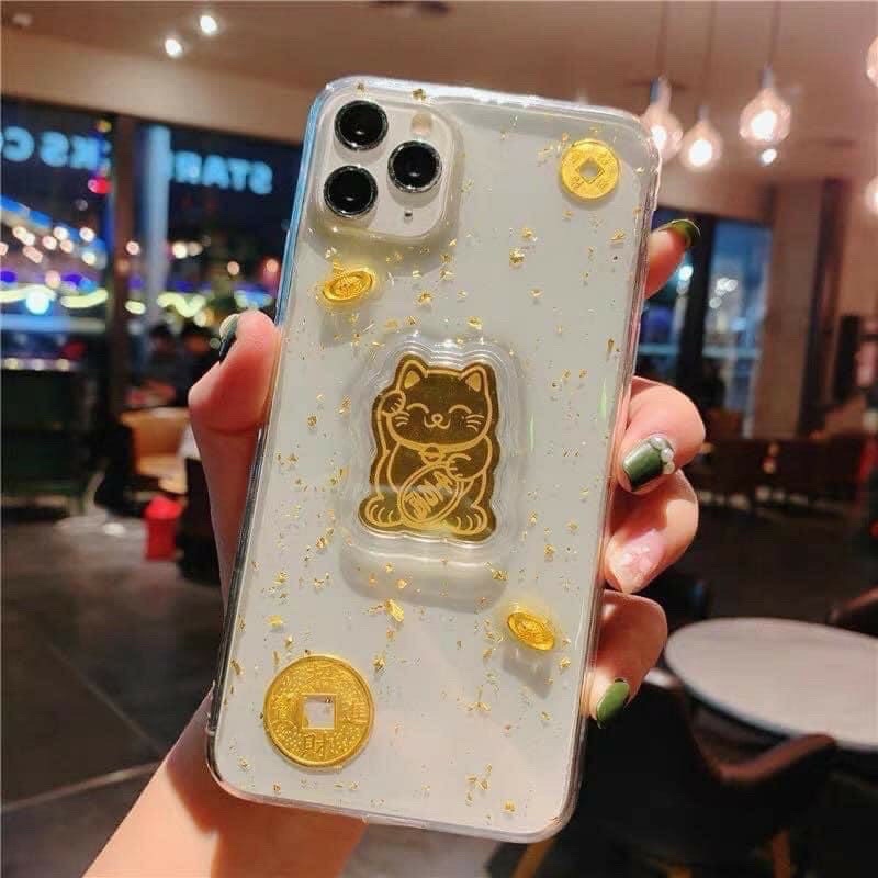 Miếng dán mèo thần tài cho điện thoại