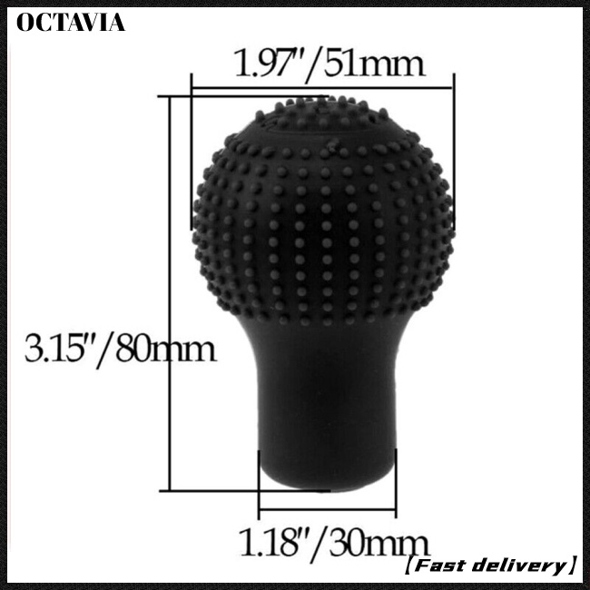 Vỏ Bọc Núm Gạt Cần Số Xe Hơi Hình Tròn Bằng Silicone Thông Dụng Chống Trượt