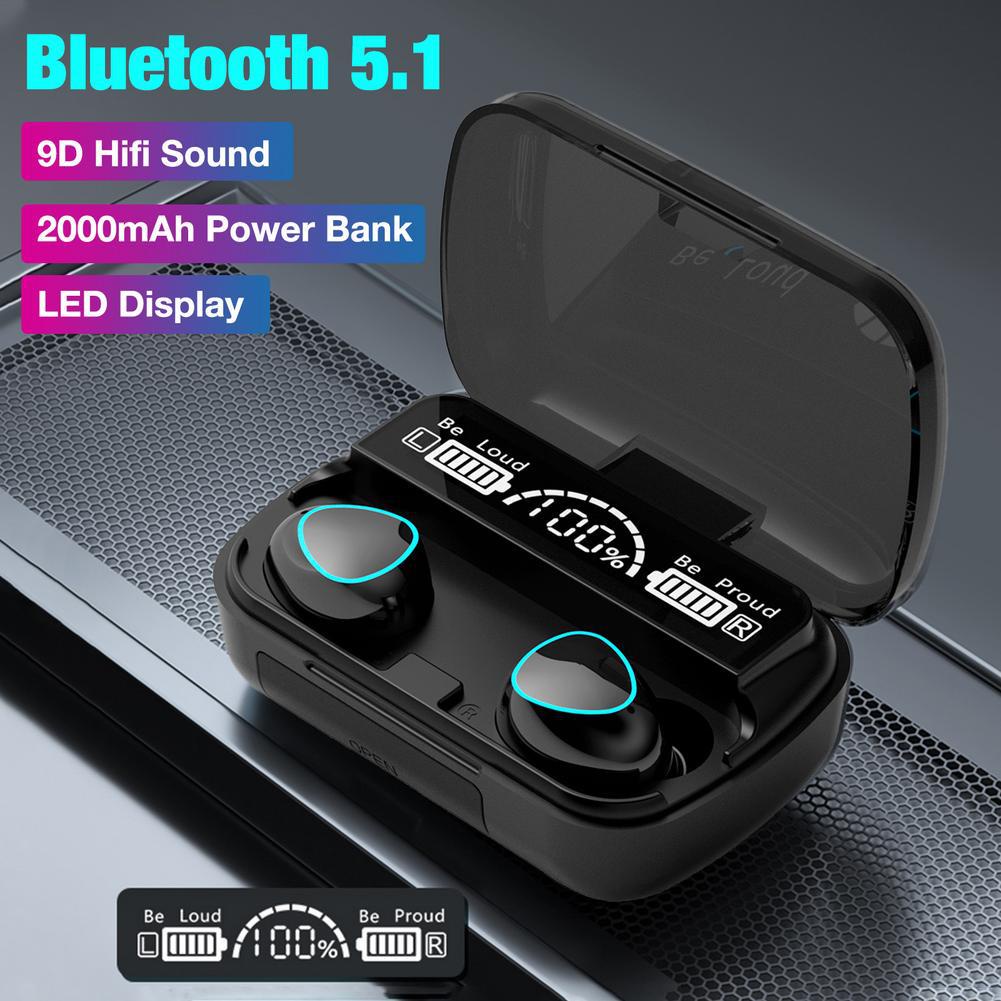 Tai nghe bluetooth M10 Pro cảm ứng, âm thanh HiFi, có mic đàm thoại, chống nước ipx5 - Tai nghe phạm thoại M10 Pro