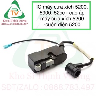 Ic máy cưa xích 5200, 5900, 52cc - cao áp máy cưa xích 5200 -cuộn điện 5200