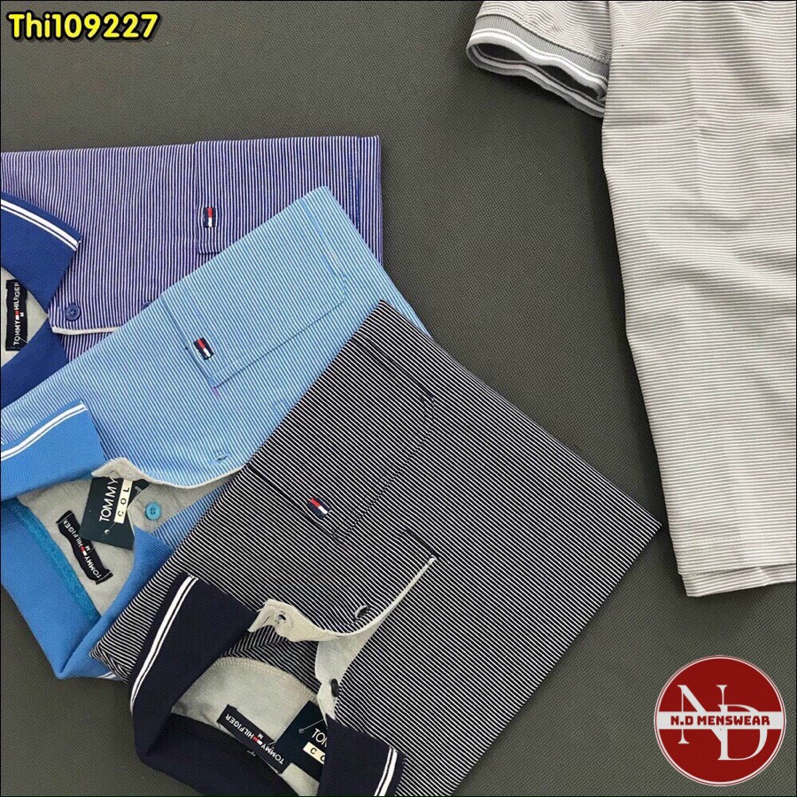 Áo Thun Nam Cổ Bẻ Sọc - N.D MENSWEAR