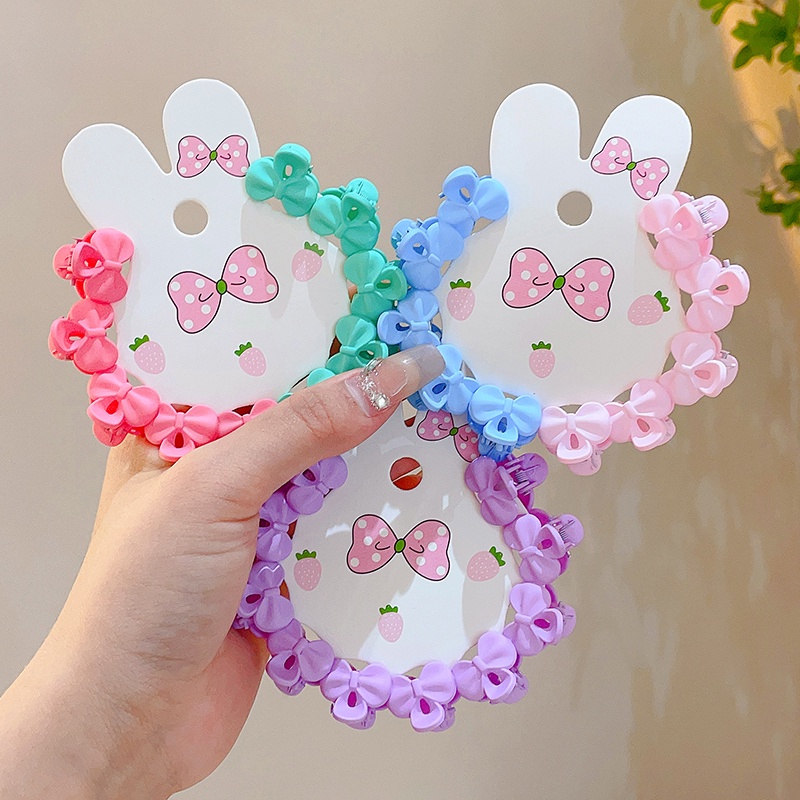 Set 10 Kẹp Tóc Nhỏ Nhiều Màu Sắc Dễ Thương Cho Bé Gái