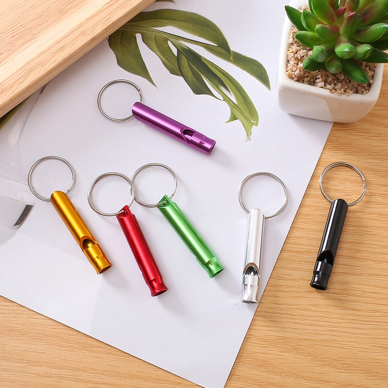 E21 Còi sinh tồn - Còi khẩn cấp cảnh báo cầu cứu khi đi du lịch - có móc treo chìa khóa, balo