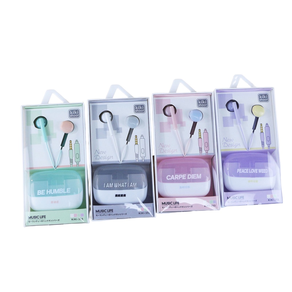 Tai Nghe Nhét Tai Có Dây 3.5mm HD Họa Tiết Hoa Hướng Dương Hoạt Hình Cho Bé