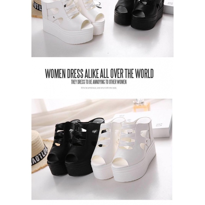 Sandal Đế Xuồng Dày 14CM Phong Cách Mới 2023 Chống Nước