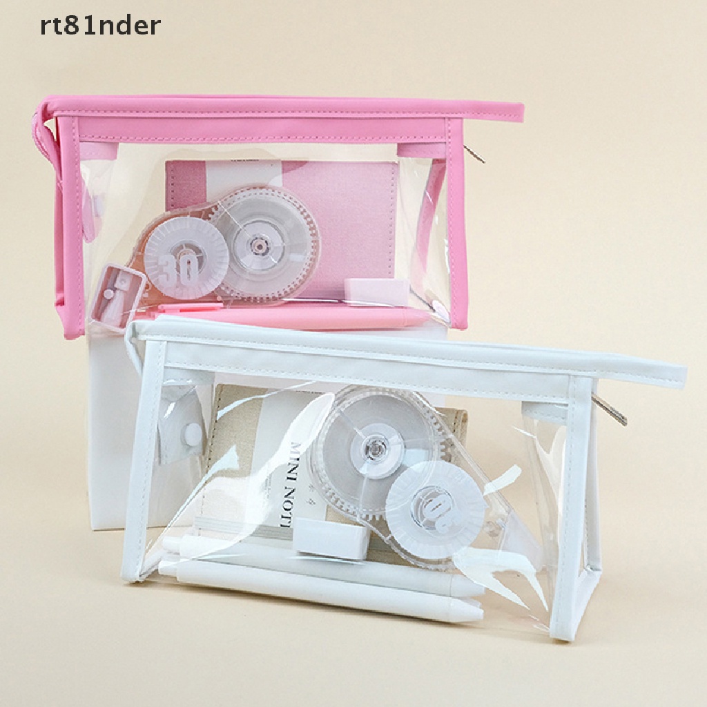 Rt Túi Đựng Mỹ Phẩm Hình Tam Giác Trong Suốt Cỡ Lớn Chống Thấm Nước Tiện Dụng