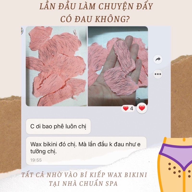 MÀU TRẮNG KEM CHÍNH HÃNG SÁP WAX LÔNG NÓNG HẠT ĐẬU ( GÓI LỚN 500g