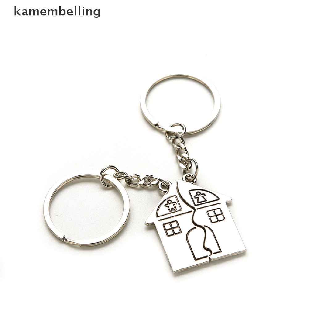 Kamembelling Set 2 Móc Khóa Hình Ngôi Nhà Đáng Yêu