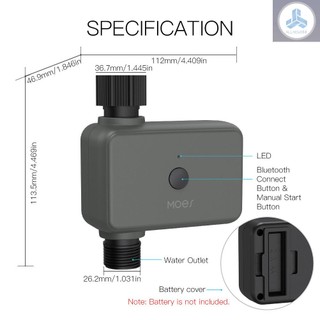 Intelligent Tuya APP BT Water Timer Rain Delay Programmable Irrigation Timer with Automatic and Manual Watering Hub Required Compatible with  B130