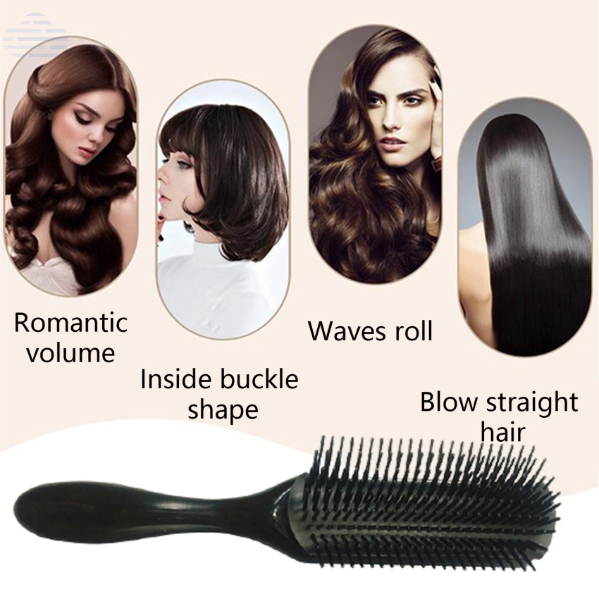 Lược Chải Tóc Xoăn Thẳng 9 Hàng Có Thể Tháo Rời Cho Salon Làm Tóc Tại Nhà