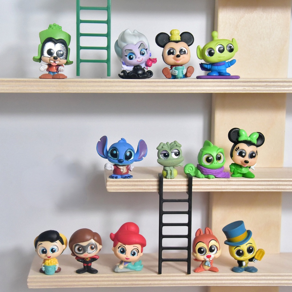 Búp Bê Mắt Kính Ba Mắt Hoạt Hình Disney Stitch Ursula Mickey Dễ Thương Trang Trí