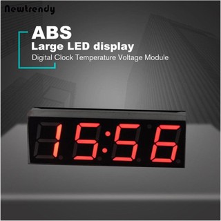 [0202]  3 In 1 Digital LED Time Clock Temperature Voltage Module Voltmeter For Car