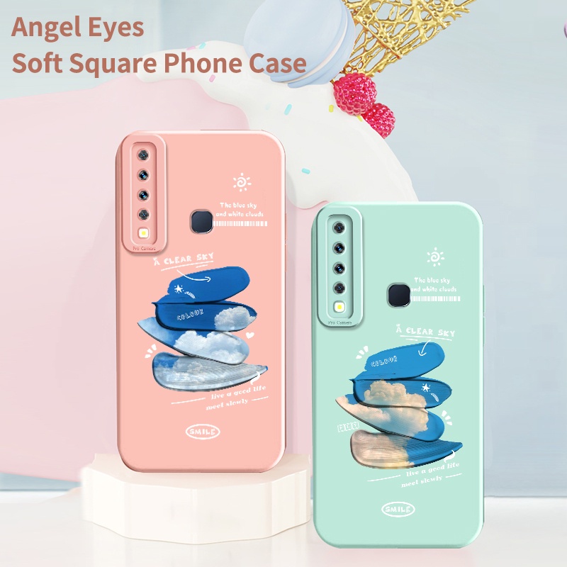 Ốp Điện Thoại Silicone Mềm Chống Sốc Hình Mắt Thiên Thần Cho Samsung Galaxy A9 2018