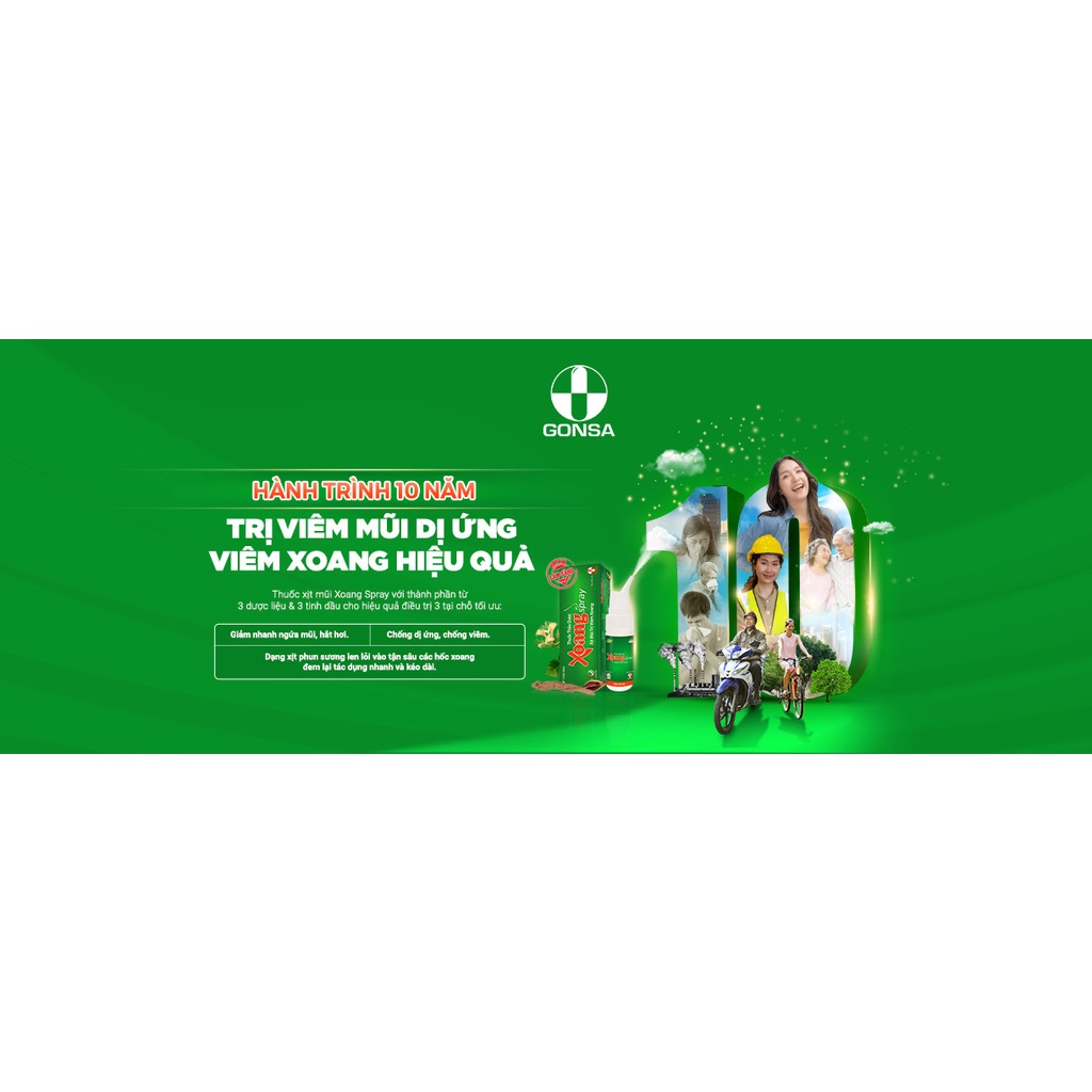 Xoang Spray - Xịt mũi hỗ trợ giảm viêm xoang