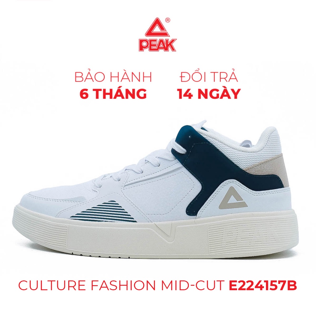 Giày thể thao sneaker nam casual PEAK Culture Fashion Mid-cut E224157B