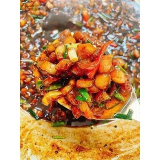 Kho quẹt tôm khô mix tóp mỡ - hũ 400g