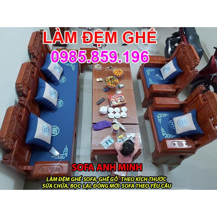 NỆM GHẾ Điện Biên Phủ Ba Đình, LÀM NỆM GHẾ SOFA GỖ Ở Điện Biên Phủ Ba Đình Hà Nội
