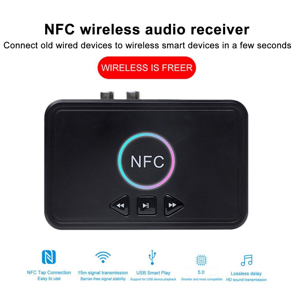 Bộ Thu Tín Hiệu Bluetooth Không Dây ABS Hình Hoa Hướng Dương Cho Thiết Bị NFC