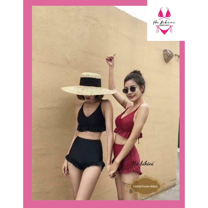 ĐỒ BƠI ĐI BIỂN BIKIN HAI MẢNH BÁNH BÈO HÀ_BIKINI M107