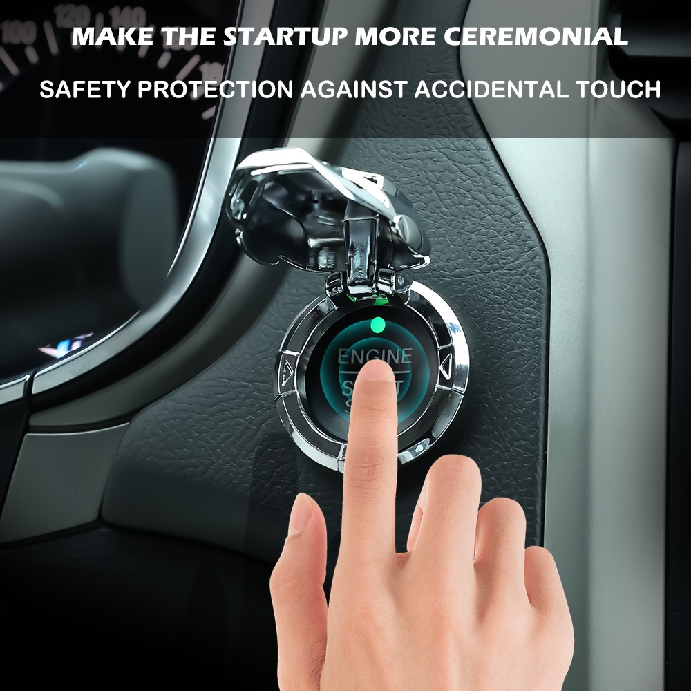 Vỏ Bọc Nút Khởi Động Xe Hơi 2 Màu Trang Trí Nội Thất