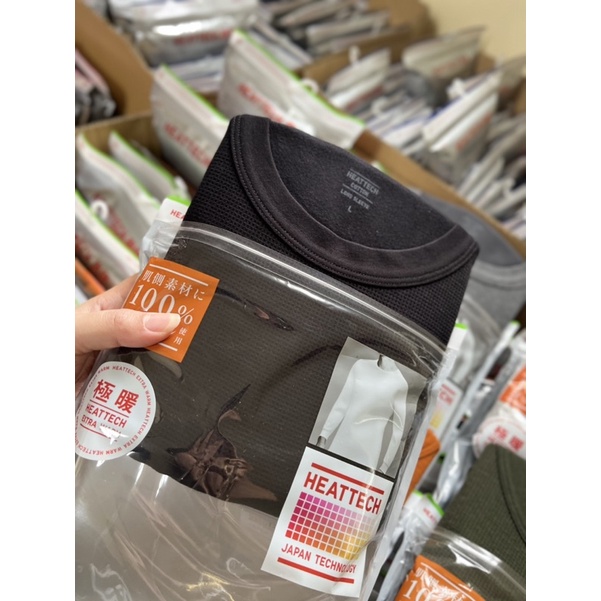 Áo giữ nhiệt uniqlo nam extra vải tăm gân