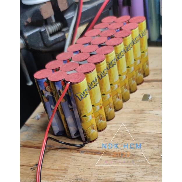 cell pin 18650 bọc sẵn skin cho sạc dự phòng dung lượng cao. chuẩn dung lượng . đóng khối free