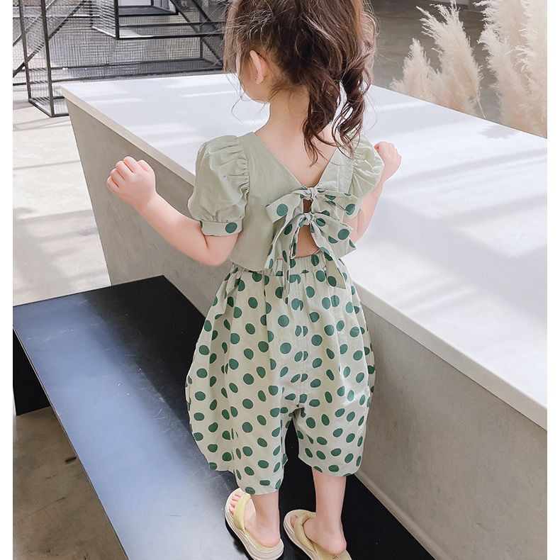 Bộ Áo Thun Tay Ngắn Và Quần Ngắn Phong Cách Phương Tây Thời Trang Mùa Hè Cho Bé Gái