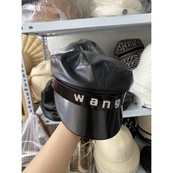 Mũ nồi cappi da chữ W A N G đá cho nữ