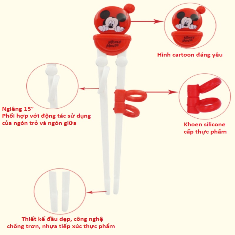 Đũa tập ăn cho bé  3 in 1 thương hiệu Disney