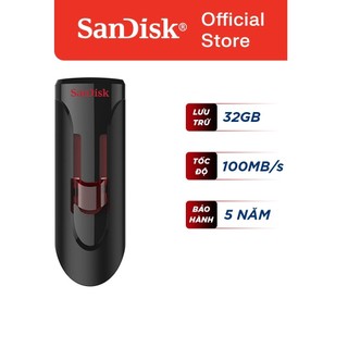 Usb 3.0 sandisk cruzer glide cz600 32gb tốc độ 100mb/s chính hãng - usb dáng trượt bảo vệ đầu cắm cho máy tính