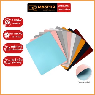 Lót chuột bằng da cao cấp 2 mặt chống nước, chống xước, trầy. Kích thước 24x28 cm.