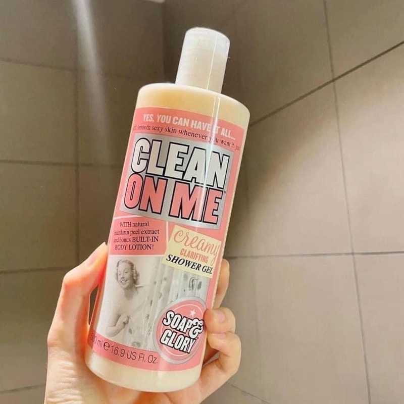 [Air]Sữa tắm Clean on me Soap&amp;Glory 500ml