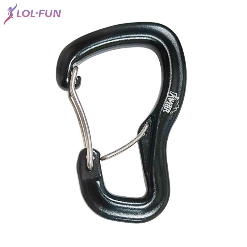 Móc khóa dây đôi IUIU 8kN bằng thép co giãn gọn nhẹ đa năng cho leo núi