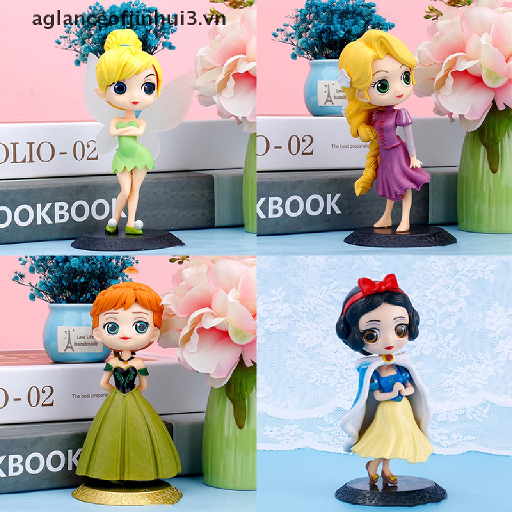 Mô Hình Nhân Vật Công Chúa Disney Ariel Rapunzel Cinderella Anna Elsa Belle Sofia