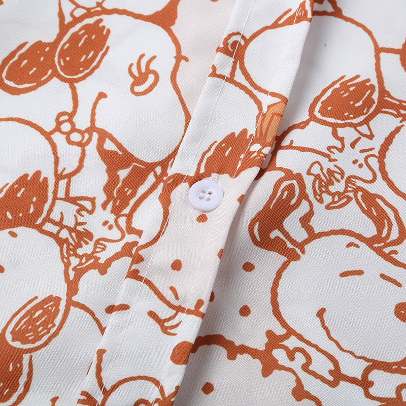 Đầm Size M-5XL. M-5XL Áo Sơ Mi Tay Ngắn Dáng Rộng In Họa Tiết Hoạt Hình Phong Cách Hawaii Thời Trang Mùa Hè Chất Lượng Cao Cho Nam