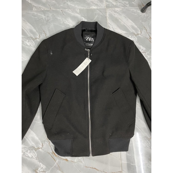 Bomber dạ lót lông zara vợt sale