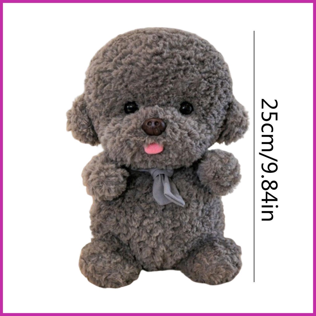 Đồ chơi nhồi bông Hình Chú Chó Bichon Frise Mềm Mại Thoải Mái