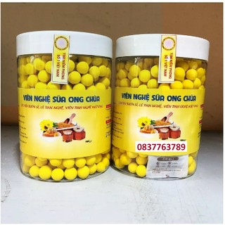 Viên tinh nghệ sữa ong chúa, viên nghệ mật ong, viên nghệ - 500gr