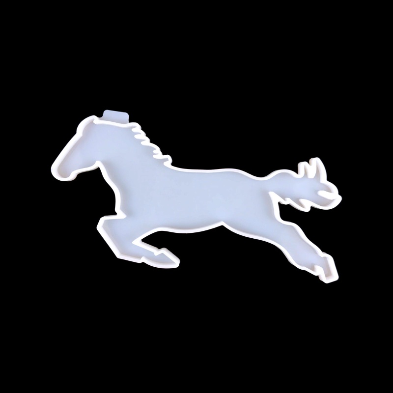 Khuôn Silicone Làm Trang Sức Thủ Công Hình Chú Ngựa Nhảy Độc Đáo