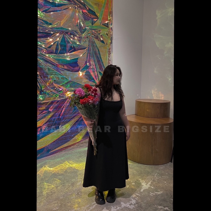 ĐẦM HAI DÂY DÁNG DÀI XOÈ COTTON BIGSIZE 60-90KG