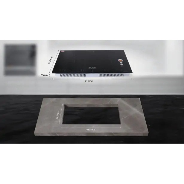 Bếp từ đôi Mutosi MI-86D GDPT