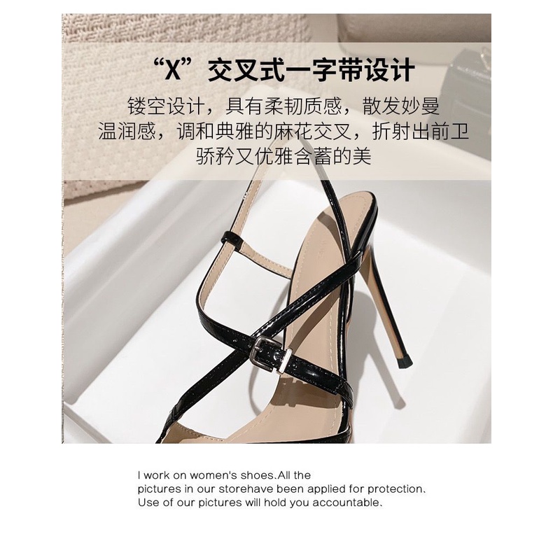 Sandal Cao Gót Hở Ngón Màu Nude Thời Trang Mùa Hè Mới 2023 Cho Nữ