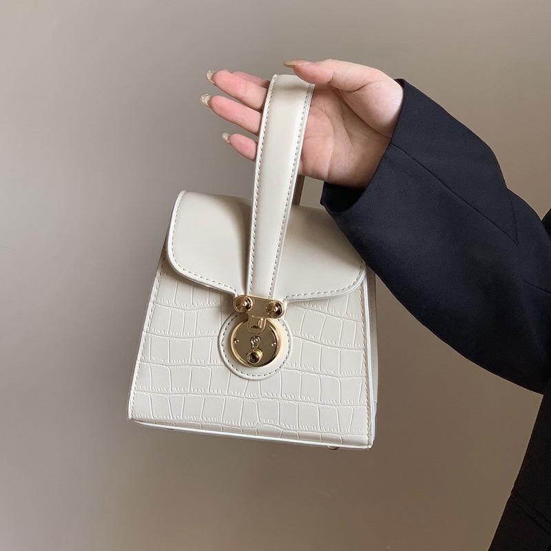 Ielgy Túi Xách Hộp bento Có Khóa Hình Trái Dừa Dễ Phối Đồ Cho Nữ