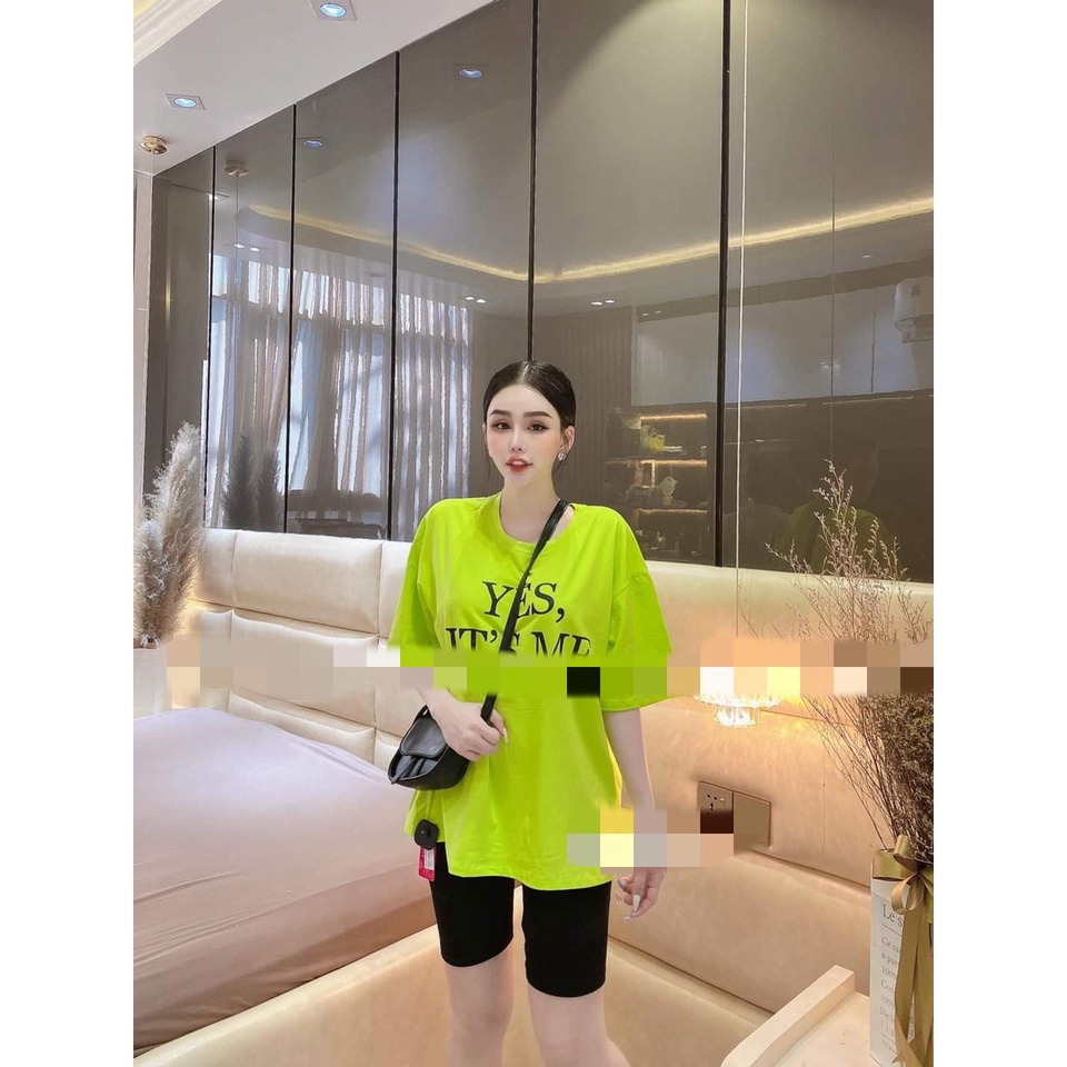 Đồ thể thao nữ quần ngố mặc nhà bigsize TRUMSI LỬNG CHỮ YES IT ME