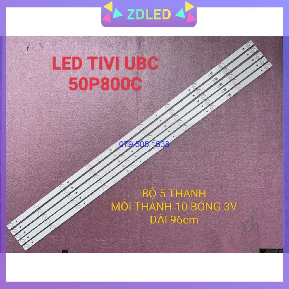 LED TIVI  UBC 50P800C  HÀNG MỚI 100% THANH 5 THANH MỖI THANH 10 BÓNG 3V DÀI 96cm JL.D49052235-044AS-F