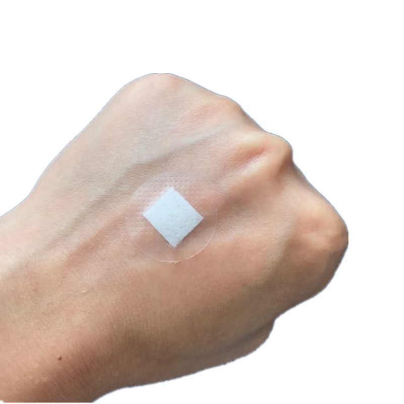 Set 100 Băng Keo Y Tế Hình Tròn 25mm Bằng Nhựa Kháng Khuẩn Thoáng Khí