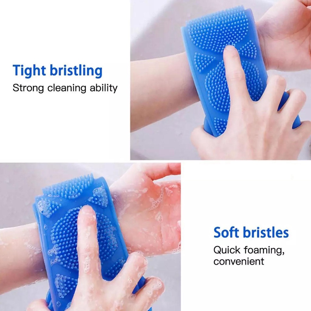 Đai Chà Lưng Hai Mặt Bằng Silicone T4L7