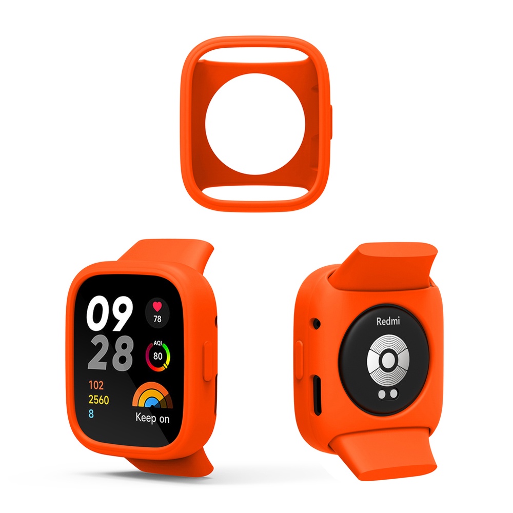 Ốp Bảo Vệ Bằng Silicon Màu Kẹo Cho Đồng Hồ Thông Minh Xiaomi Redmi Watch 3