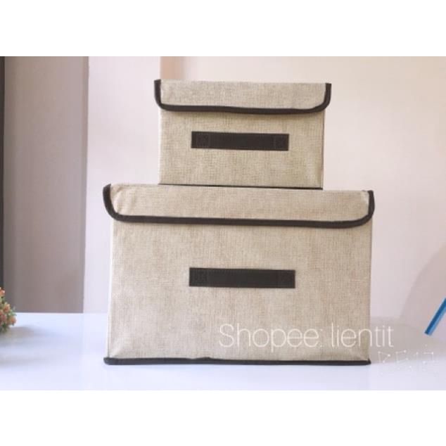 Hộp Vải Đựng Đồ Tiện Lợi, Thùng Đựng Quần Áo Đa Năng Có Nắp-TiTomStore