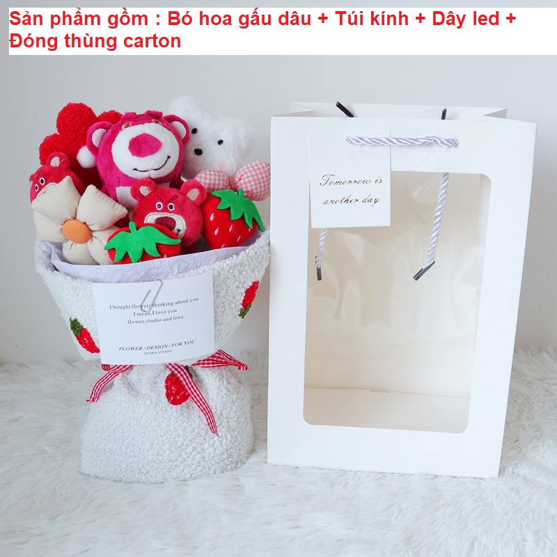 Set hoa và gấu tặng sinh nhật, lễ tình nhân,quà valentine,quà 8/3,quà 20/10, bó hoa gấu bông,gấu dâu